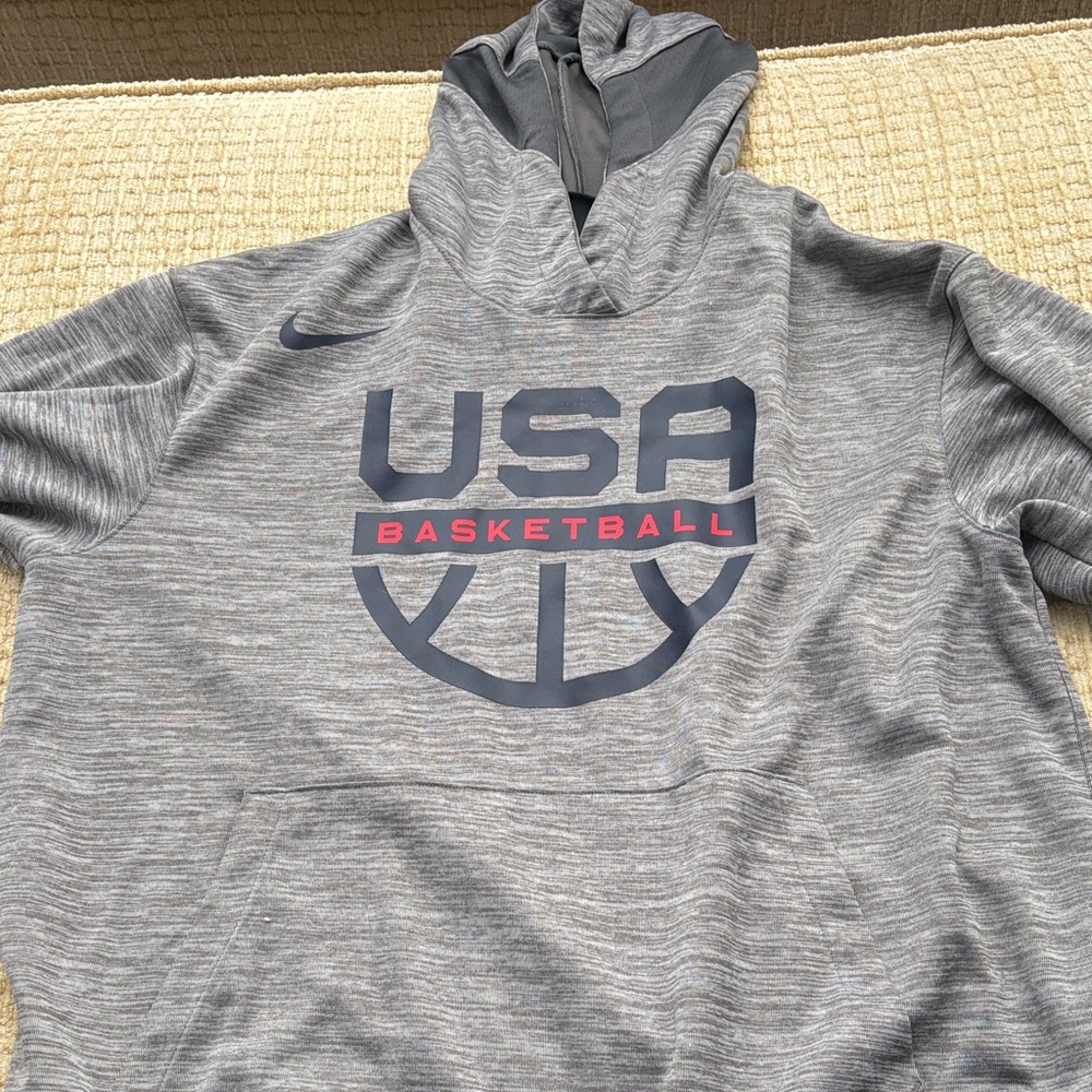 Gray Nike USA Basketball Hoodie